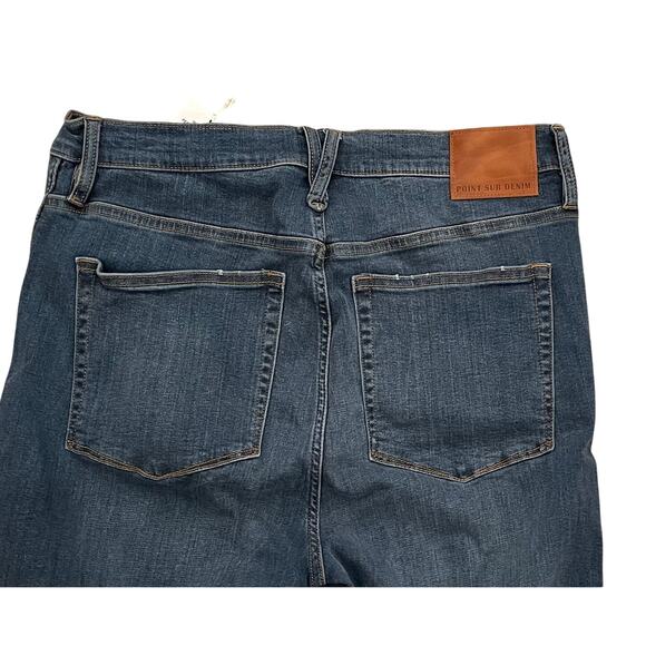 NWT J.Crew Point Sur Hightower Straight Jean in Vivid Indigo Wash, Size 32 - Picture 6 of 13